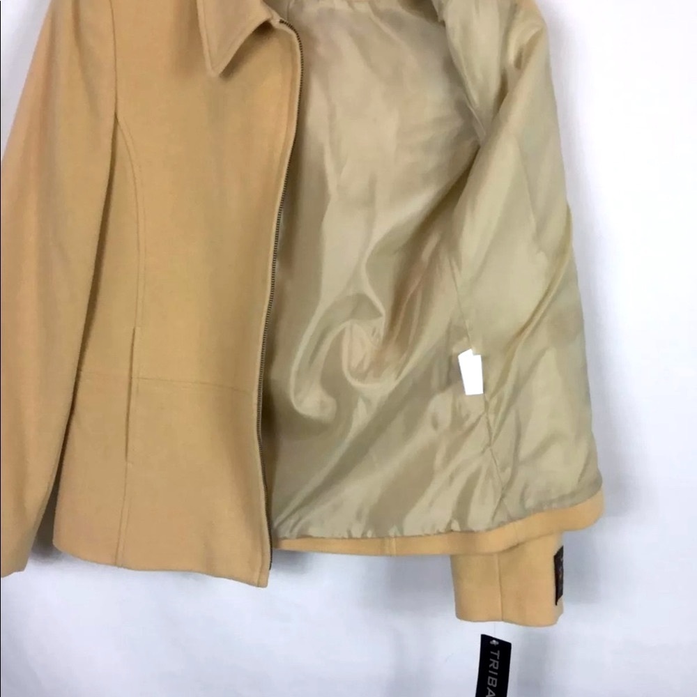 ✨NEW✨Tribal Coat Corn Silk Wool Zip Front Sz 8 - Picture 4 of 6